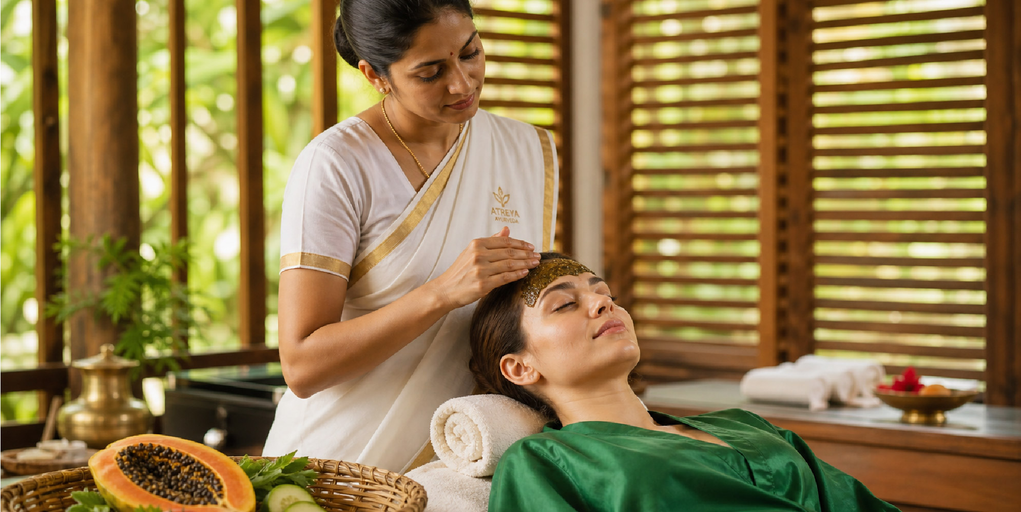 Traditional wellness massage treatment